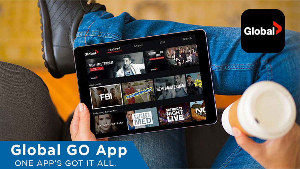 Watching Global GO app on Tablet